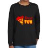 Youth Heavy Cotton 100% Cotton Long Sleeve T Shirt Thumbnail